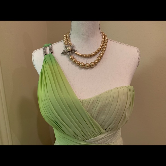 Calvin Klein Light Green to Dark Green Dress - Picture 2 of 6